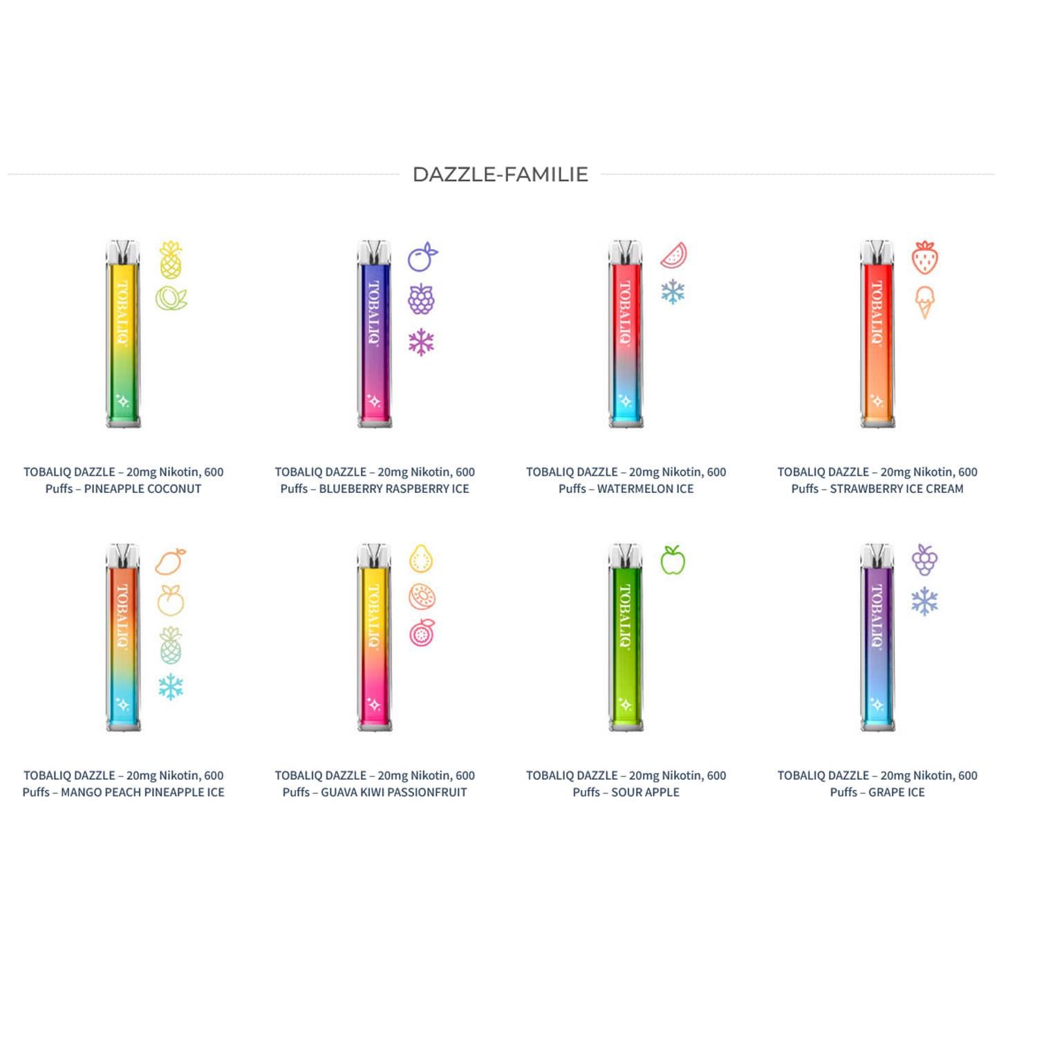 41411 TobaliQ E-Shisha Dazzle