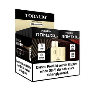 TOBALIQ RomixQ – 20mg Nikotin, 600 Puffs – Pina Colada