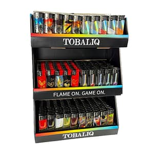 TOBALIQ 300er 3D ALU Motive-Feuerzeug Mix Display