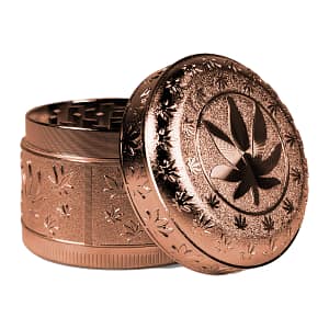 TOBALIQ Metall Herbal Grinder "Metalic Cannabis", 6er Display