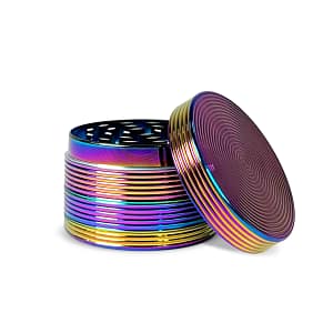 TOBALIQ Metal Herbal Grinder "Rainbow Royal", 6er Display