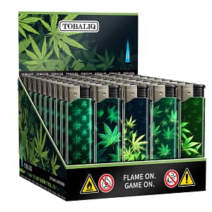 TOBALIQ, Jet Flame 3D Metallic, Feuerzeug, Jetflamme, Sturmfeuerzeug, nachfüllbar, Metalloptik, Piezo, Gasfeuerzeug, Qualität